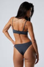 Donkerblauw - Bikinibroekje met ronde tailleband - 2