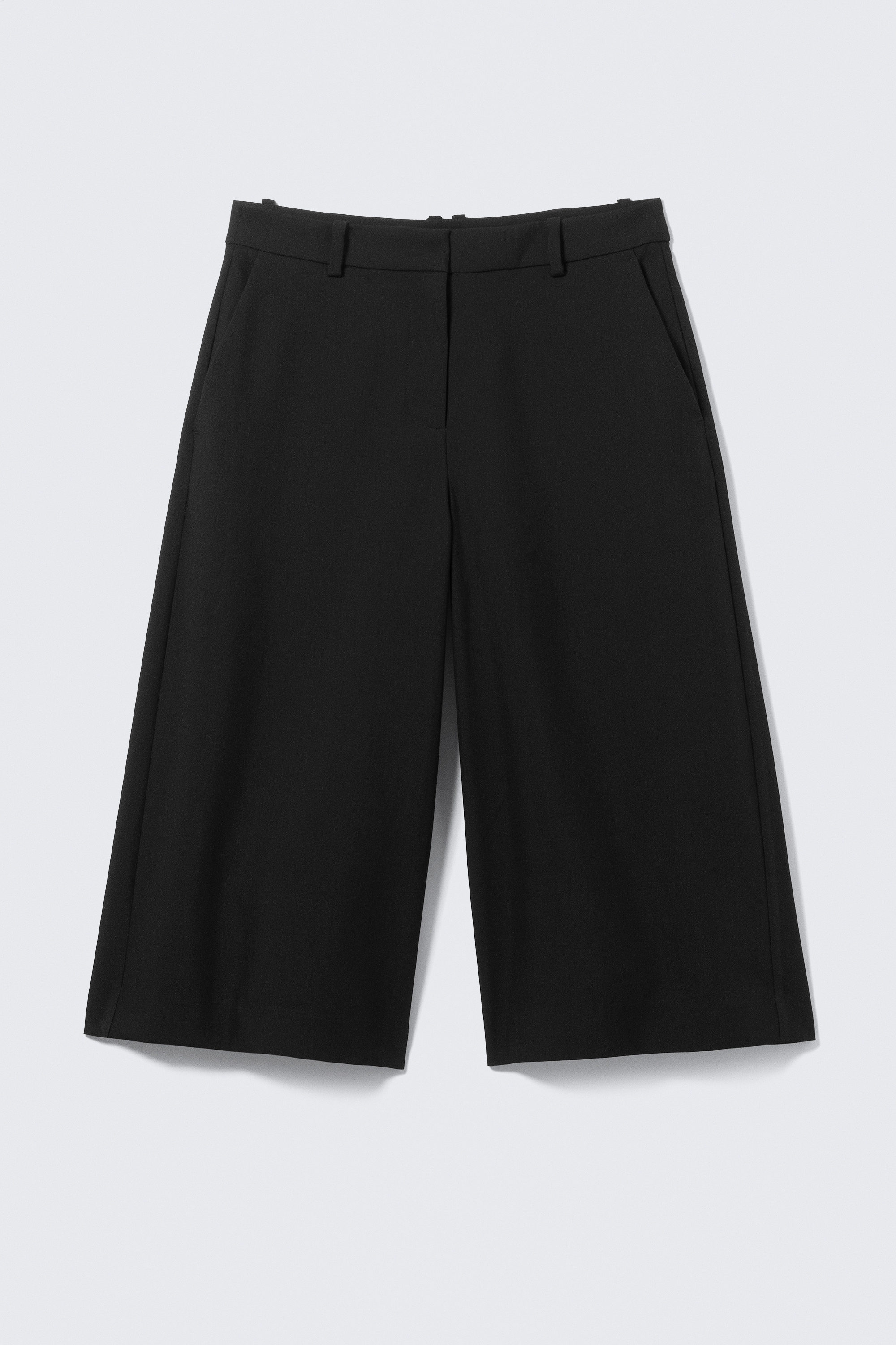 hanne h capri suiting trousers - Black | Weekday GB