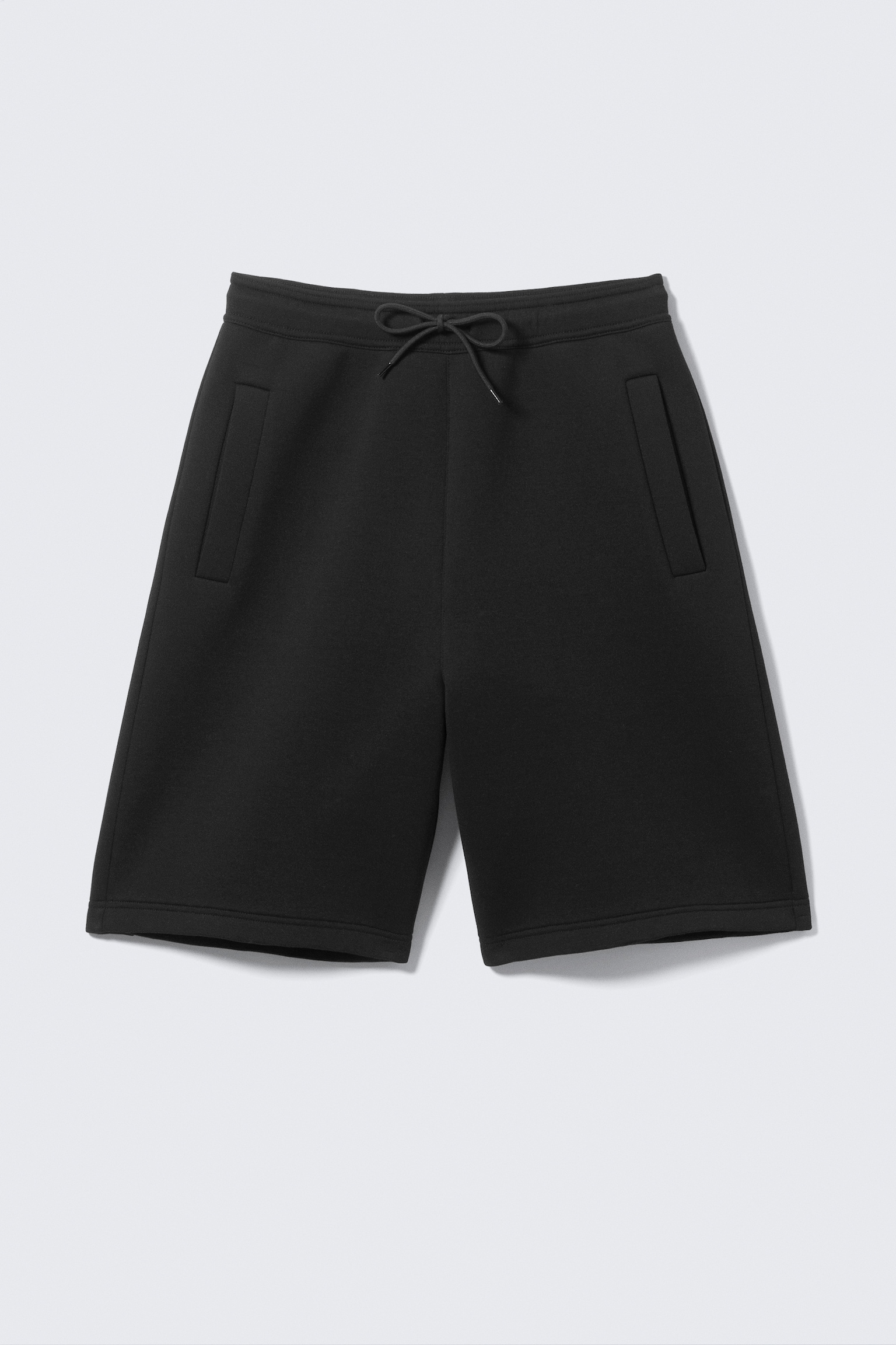 Loose Fit Scuba Shorts - Black/Dark Brown/Bright Blue/Grey Melange - 2
