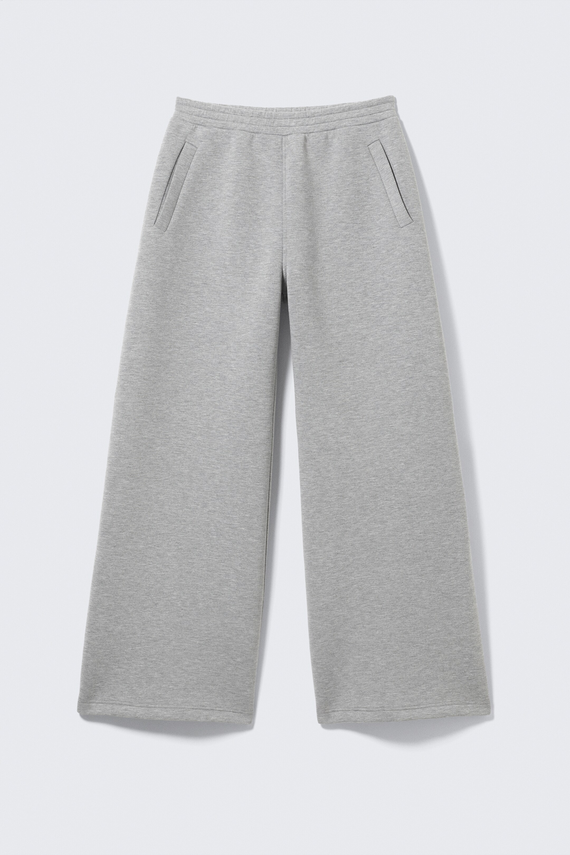 Ver imagen más grande: Pantalones de chándal de neopreno con pernera ancha - Gris jaspeado - MUJER | H&M ES 5