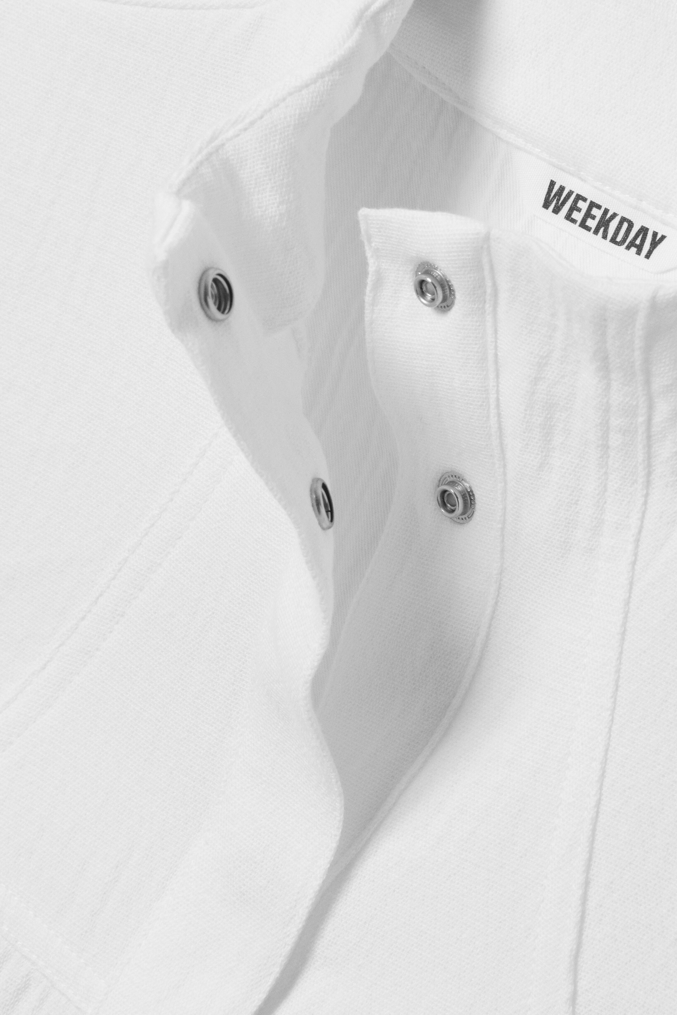 Agrandir l'image: Haut structuré en sergé sans manches - Blanc - FEMME | H&M FR 5