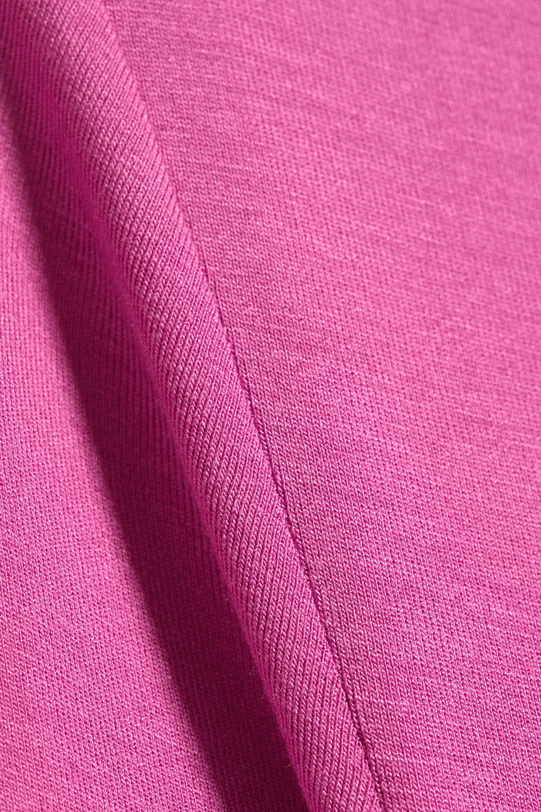 Pink - Transparentes Longsleeve mit U-Boot-Ausschnitt - 4