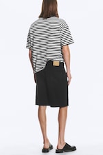 Tonet svart - Galaxy mid waist løse denimshorts - 3