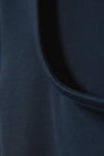 Dark Blue - Open Neck T-shirt - 1