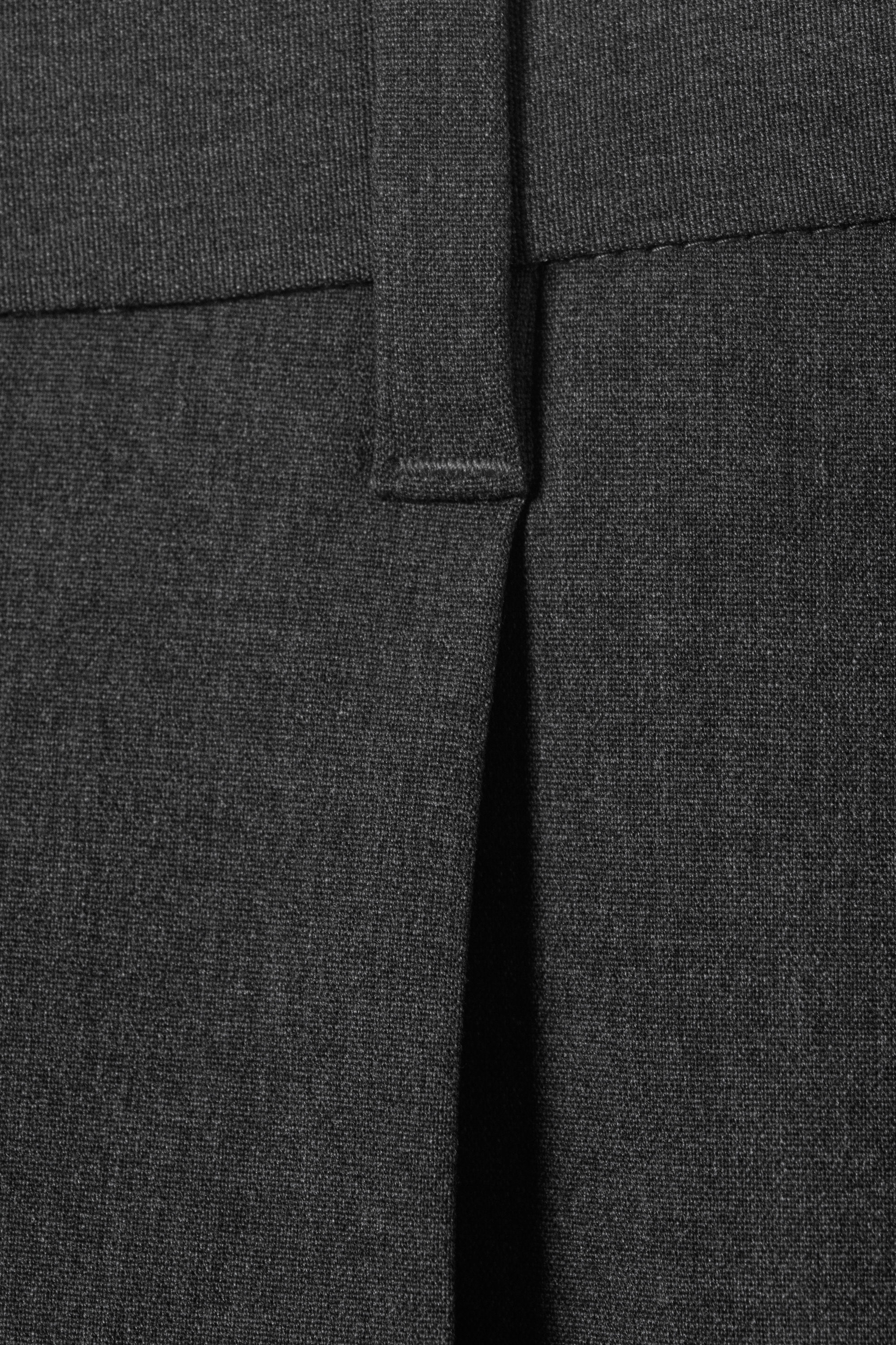 Dark Grey - Uno Loose Suit Trousers - 5