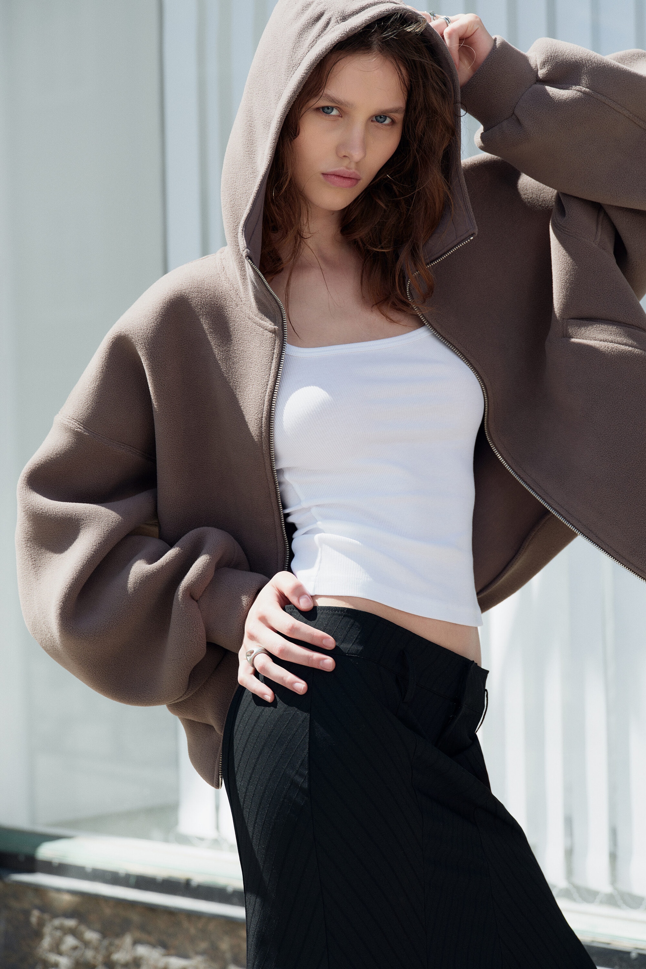 Dark Mole - Oversized Bonded scuba hoodie - 2
