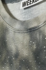 Print and Rhinestone - Slim Fit Printed Rhinestone Top - 1