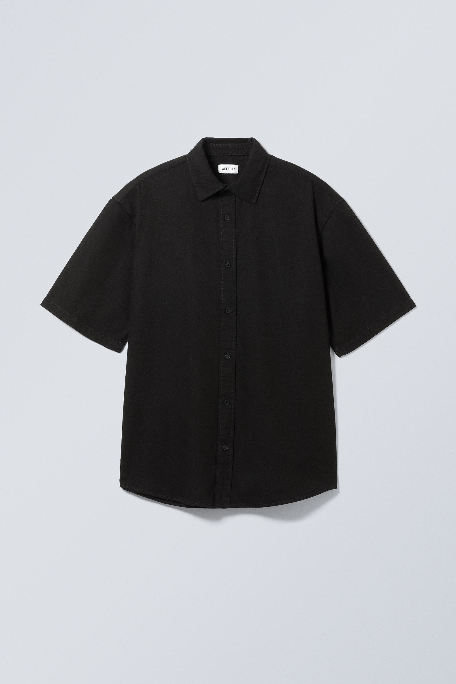 loose short sleeve denim shirt - Black Rinse | Weekday WW