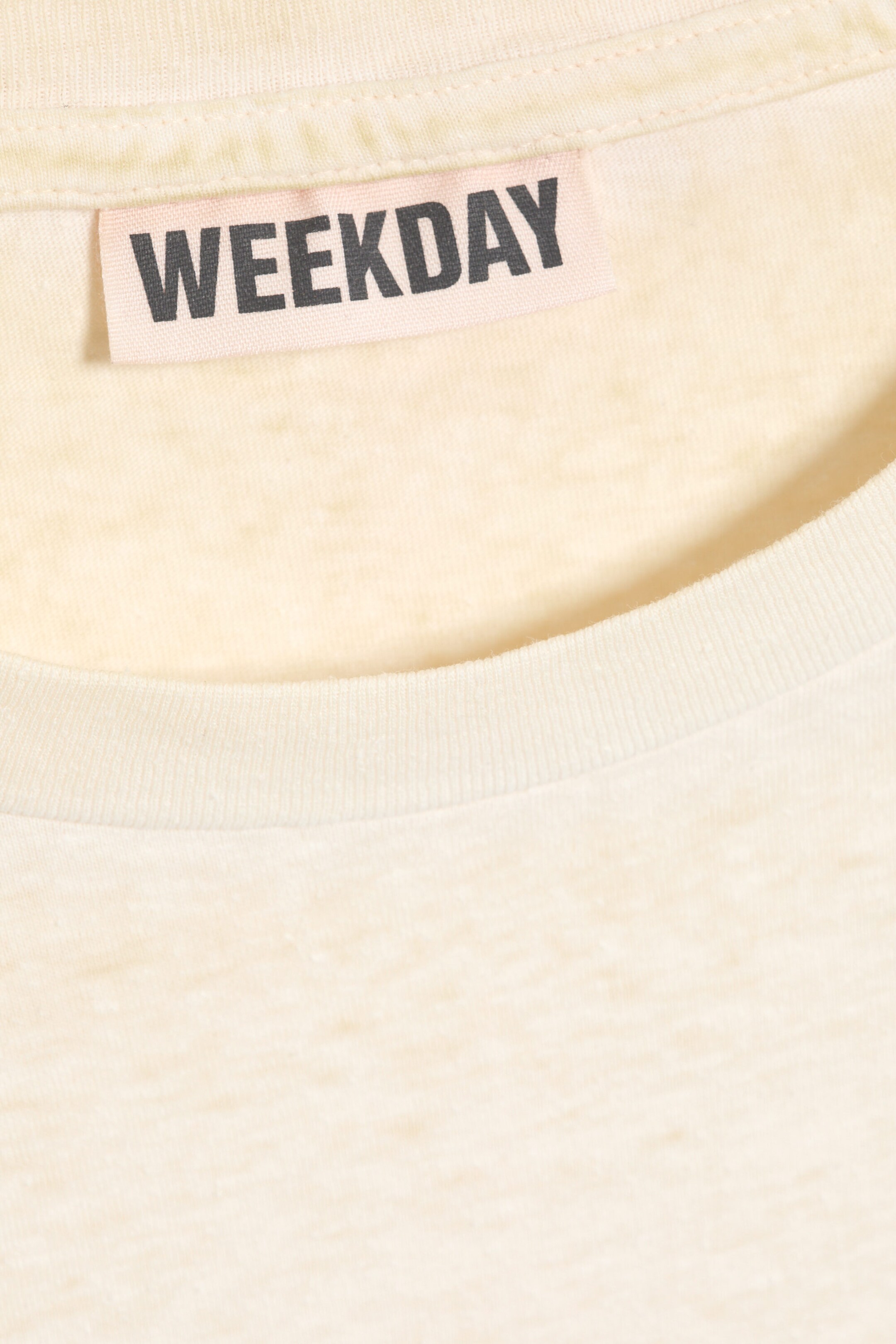 Light Dusty Beige - Cap-Sleeved Boxy Cotton T-shirt - 1