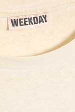 Light Dusty Beige - Cap-Sleeved Boxy Cotton T-shirt - 1