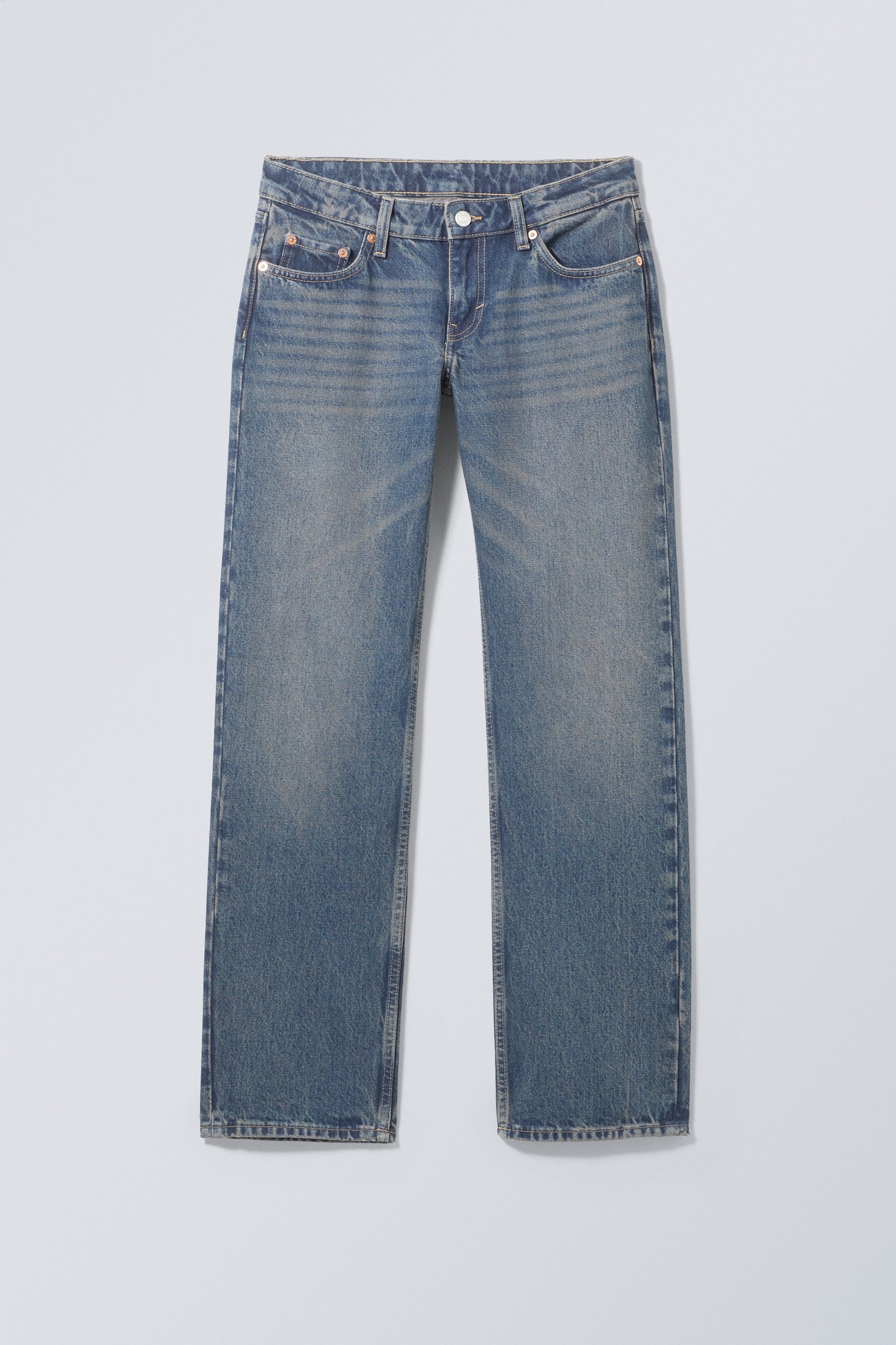 Dusty Blue - Arrow Low Rise Regular Straight Jeans - 0