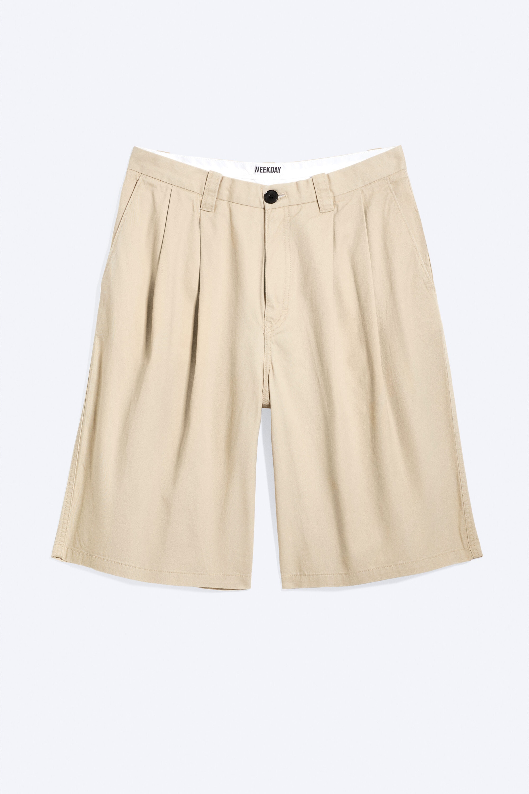 Light Dusty Beige - Cotton Chino Shorts - 4