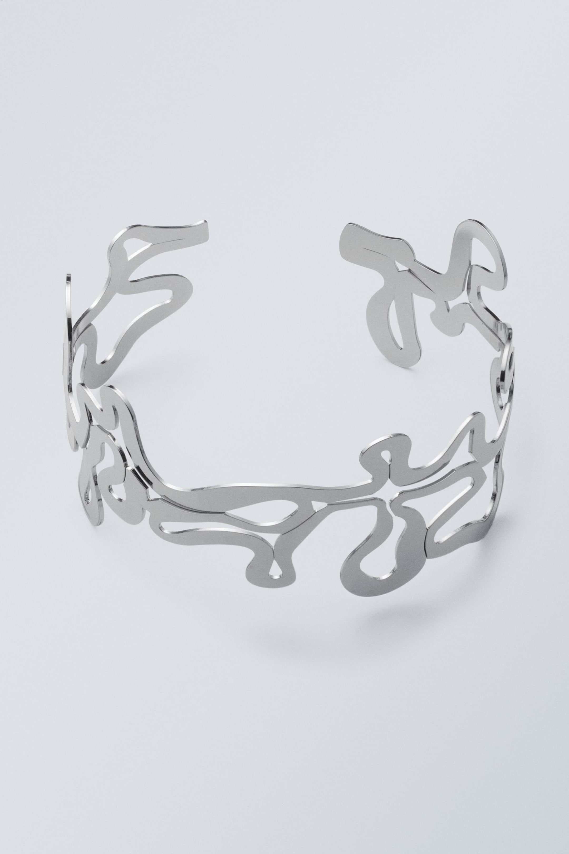 Silberfarben - Choker-Halskette Curl - 0