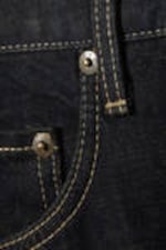 Emerald Rinse - Dark Blue - Solar Loose Wide Leg Unisex Jeans - 12