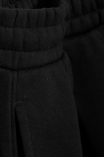 Donkerzwart - Loose Pleated Sweatpants - 5