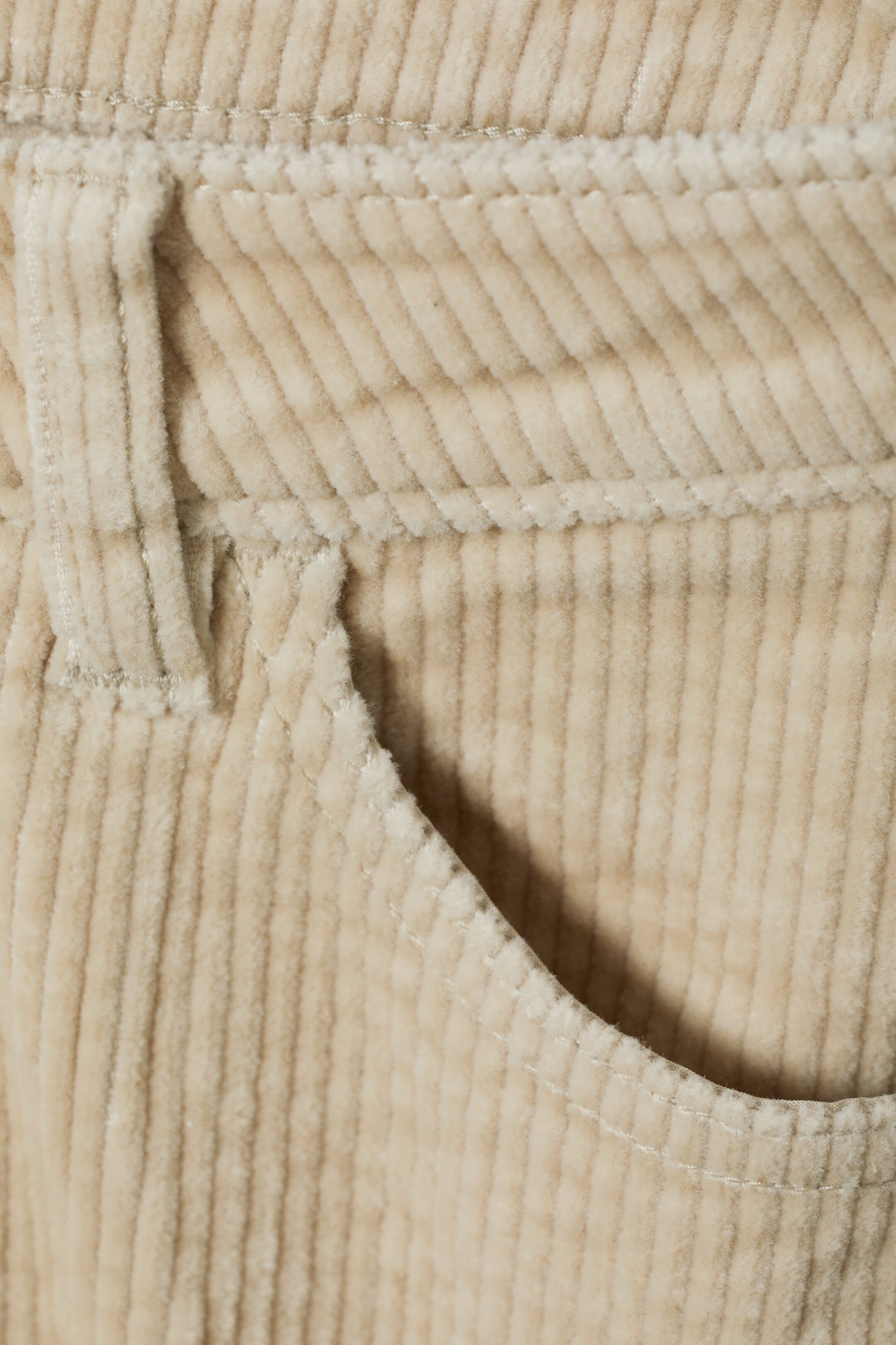 Beige - Kordhose Rose - 1