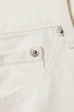Dusty White - Low Carpenter Denim Shorts - 1