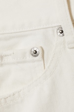 Staubiges Weiß - Zimmermanns-Denim-Shorts mit niedrigem Bund - 1