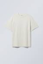Cremeweiß - Großartiges Heavyweight-T-Shirt - 3