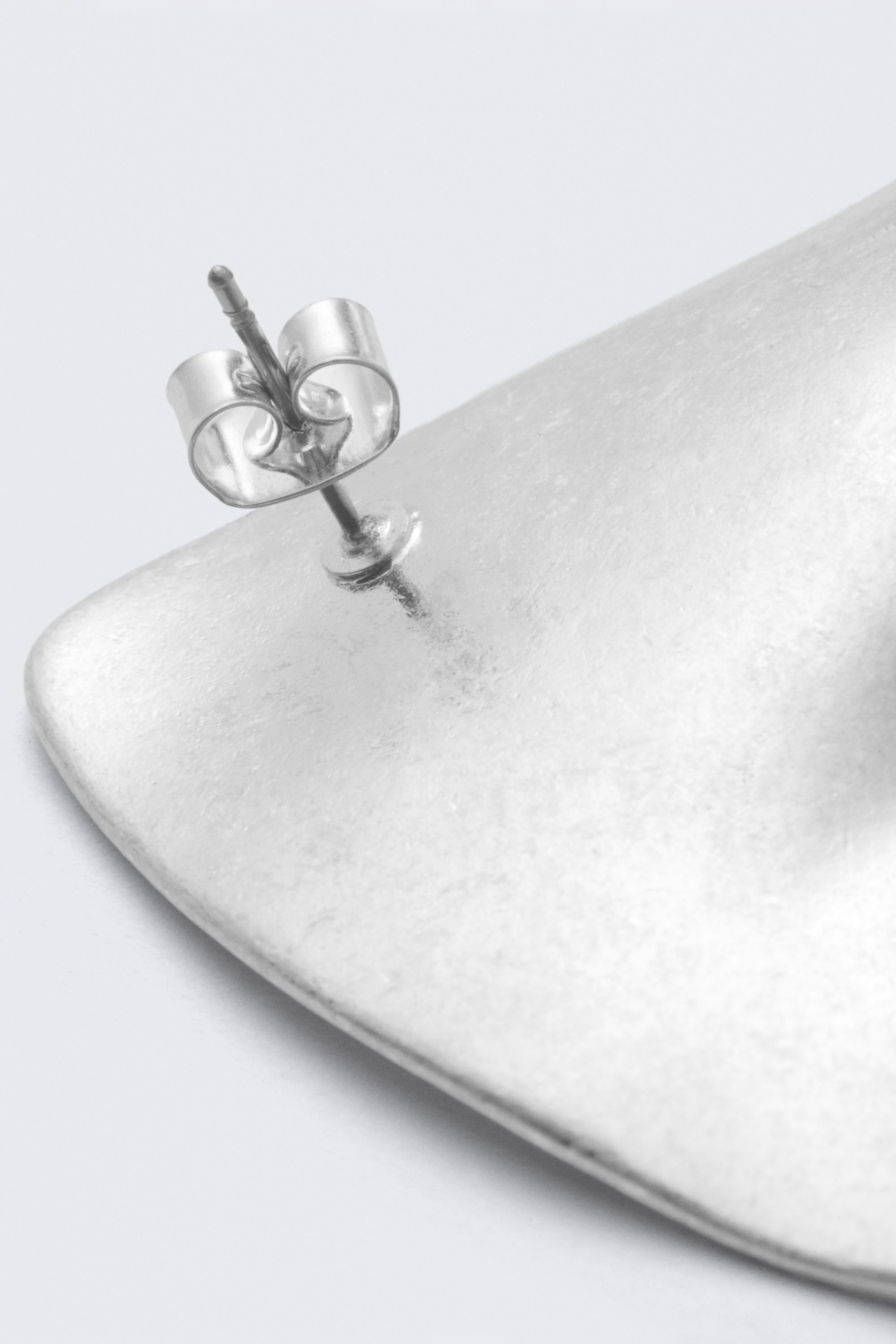 Silver - Sculpted Earrings - 3