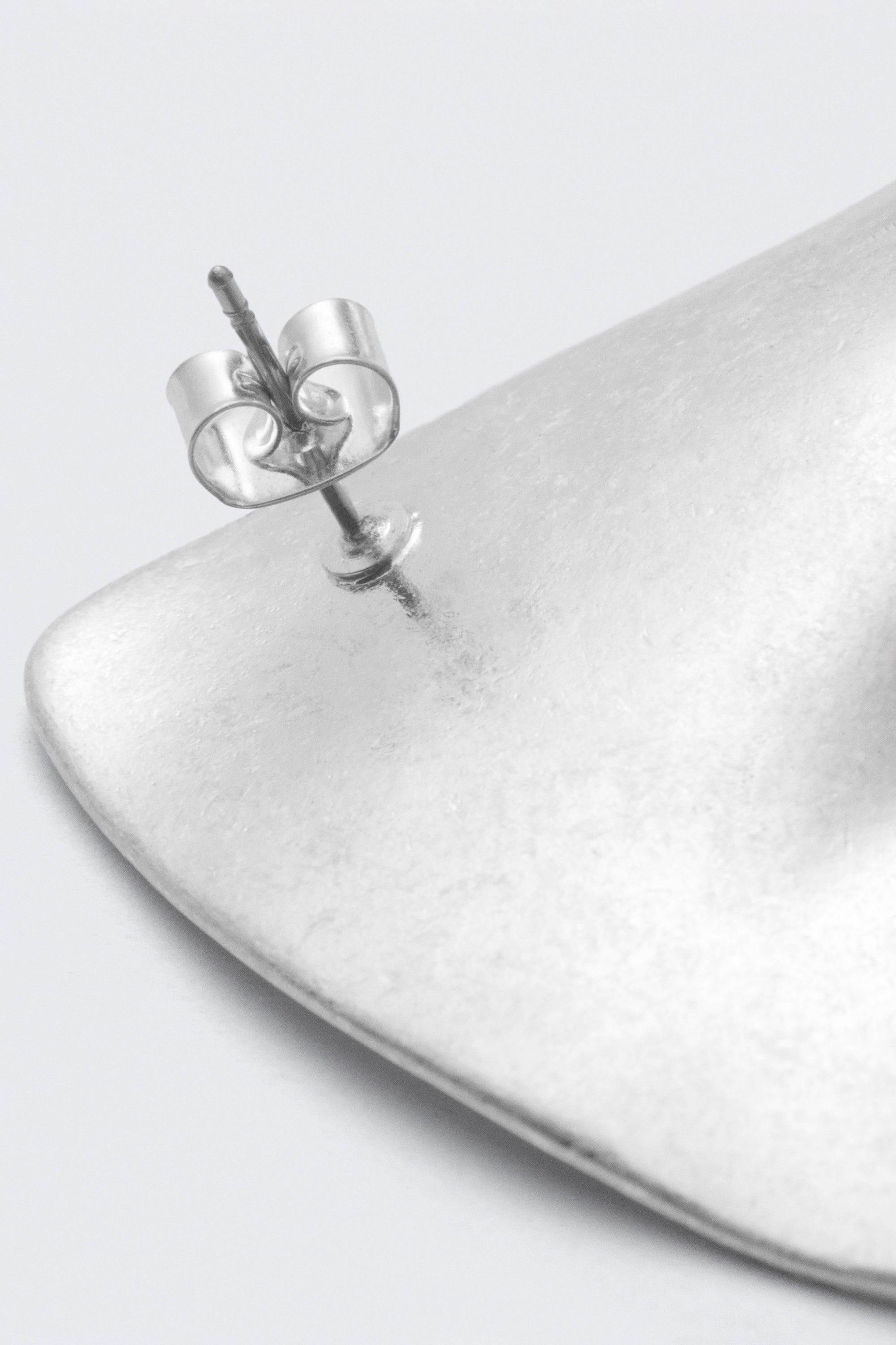 Silver - Sculpted Earrings - 3