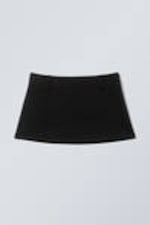 Black - Low Waist Mini Skirt - 0