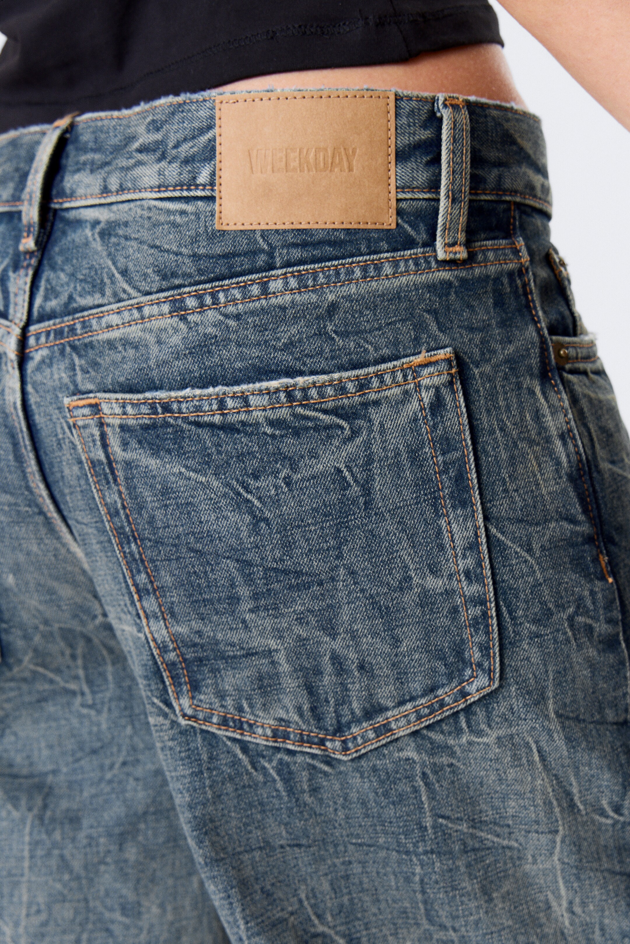 Προβολή μεγαλύτερης εικόνας: Τζιν Dynasty Low Rise Loose Wide Leg - Tuscon Blue - Medium Blue - Ladies | H&M GR 3