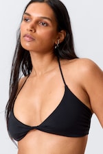Black - Turn Halter Bikini Top - 0