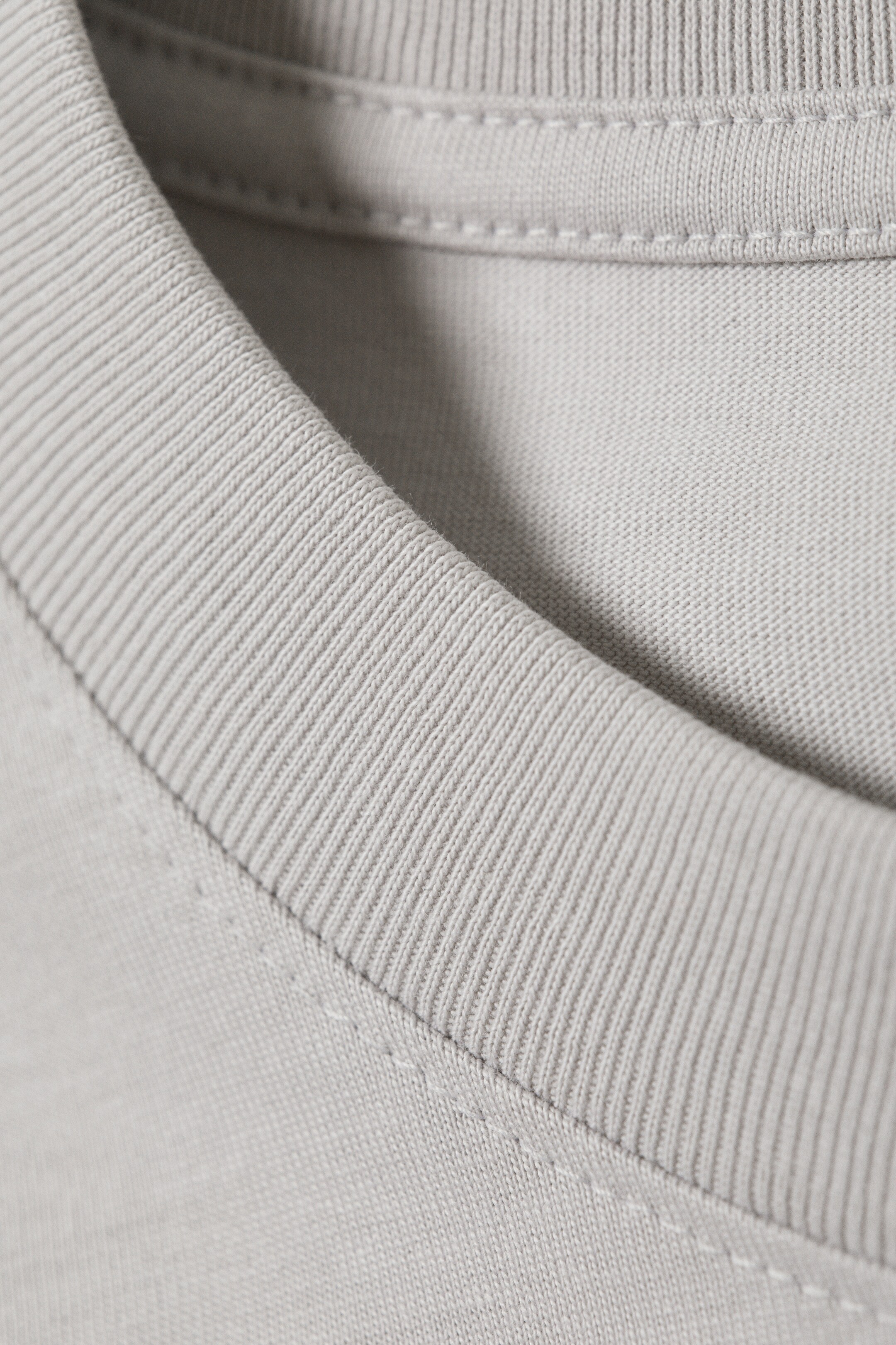 Grösseres Bild ansehen: Kurzes, schweres Boxy-T-Shirt - Hellgrau - HERREN | H&M CH 5