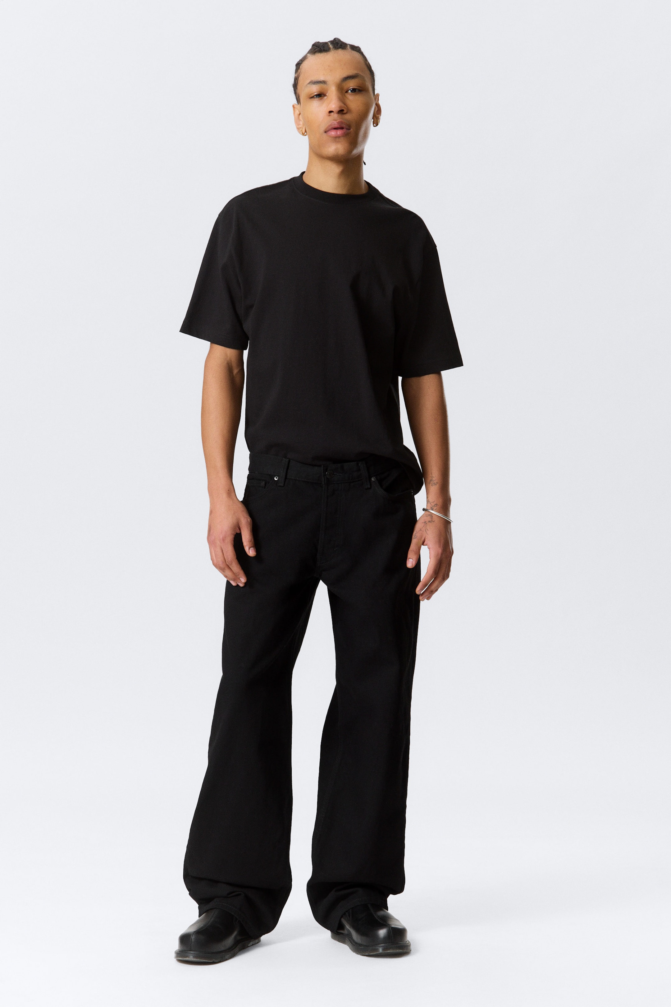 Black Rinse - Schwarz - Sphere Low Waist Loose Straight Leg Jeans - 2