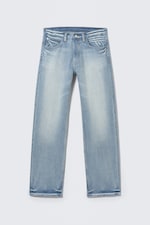 Blue Moon - Hellblau - Anti – Unisex-Jeans mit niedrigem Bund - 4