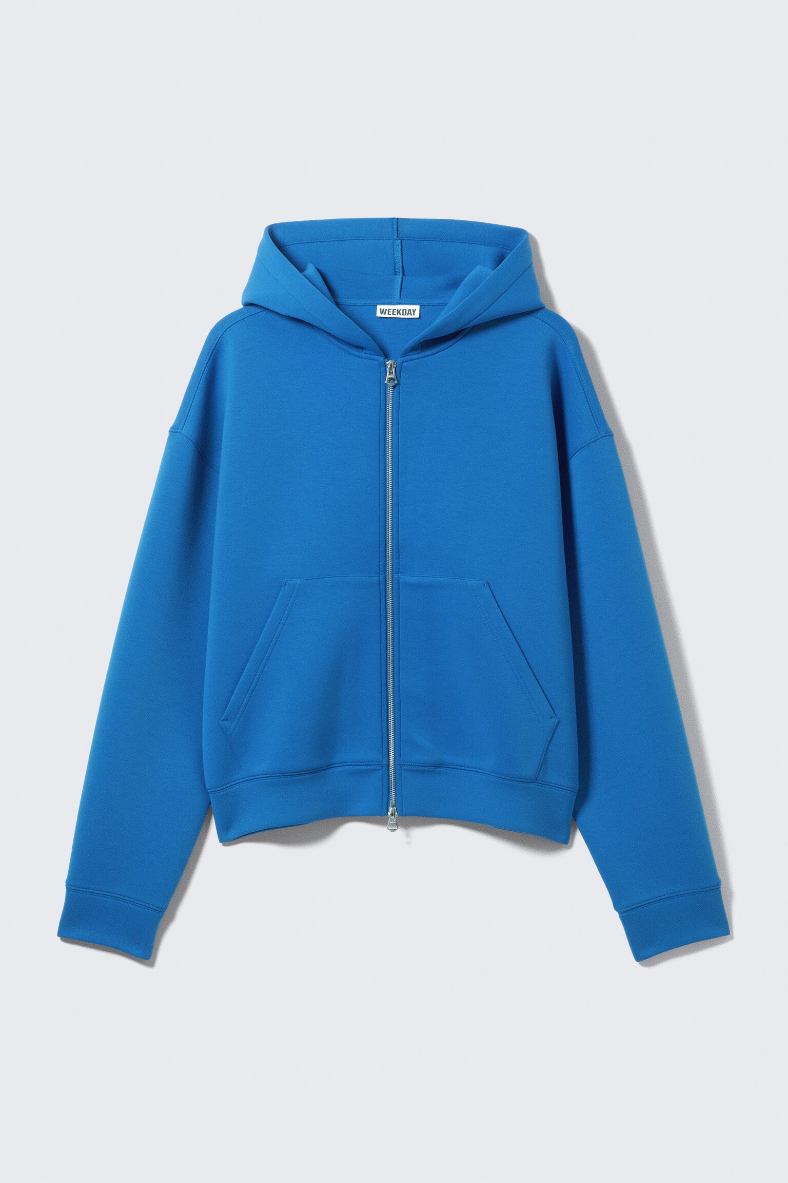 Felpa Simon in scuba con cappuccio e cerniera - Blu brillante/Nero/Grigio mélange/Blu scuro/Grigio scuro mélange/Grigio chiaro mélange/Marrone scuro - 2