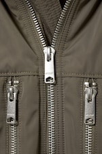 Mole Dark - Loose Hooded Bomber Jacket - 1