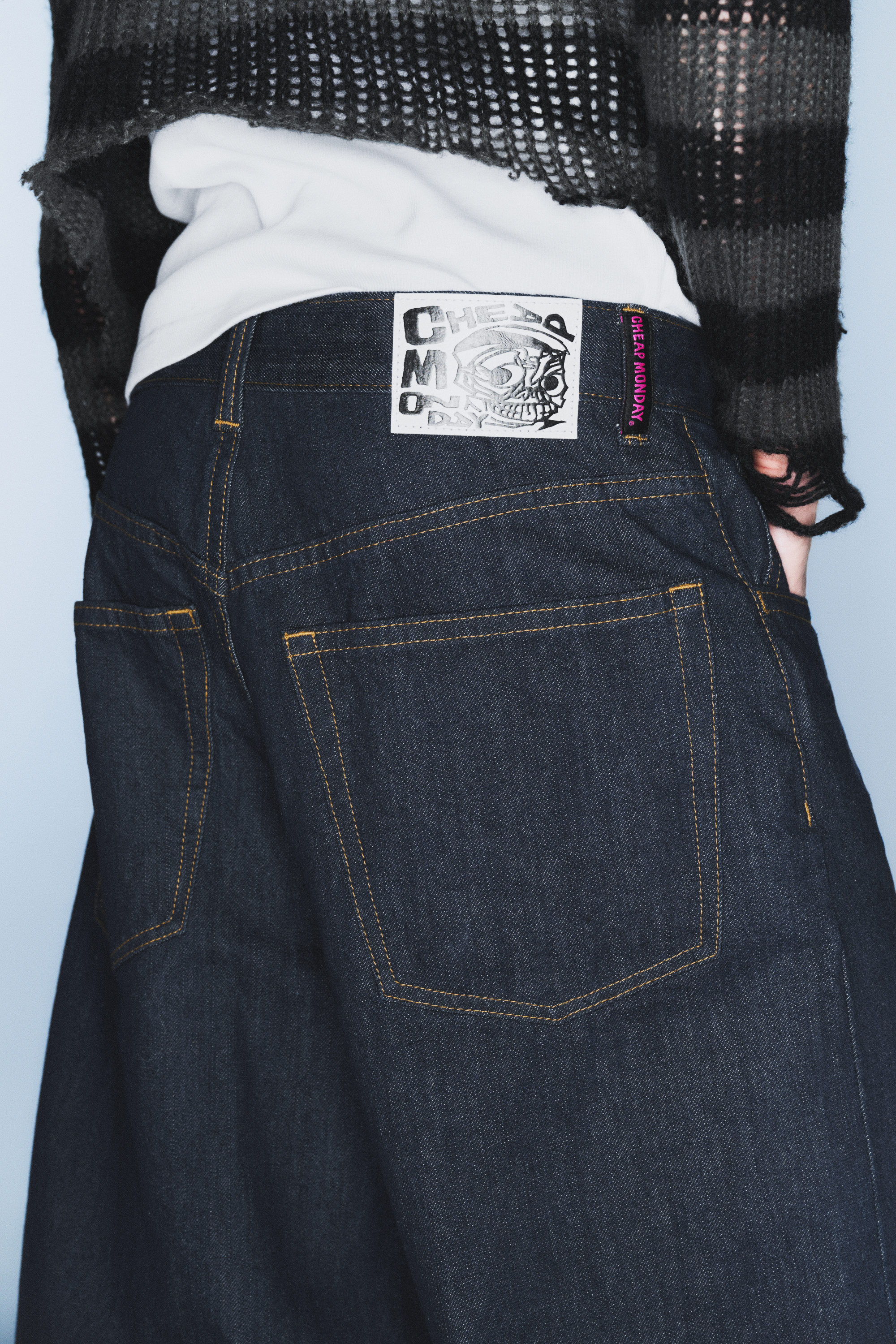 Blau - Looser – Weite Jeans mit normaler Taille - 2