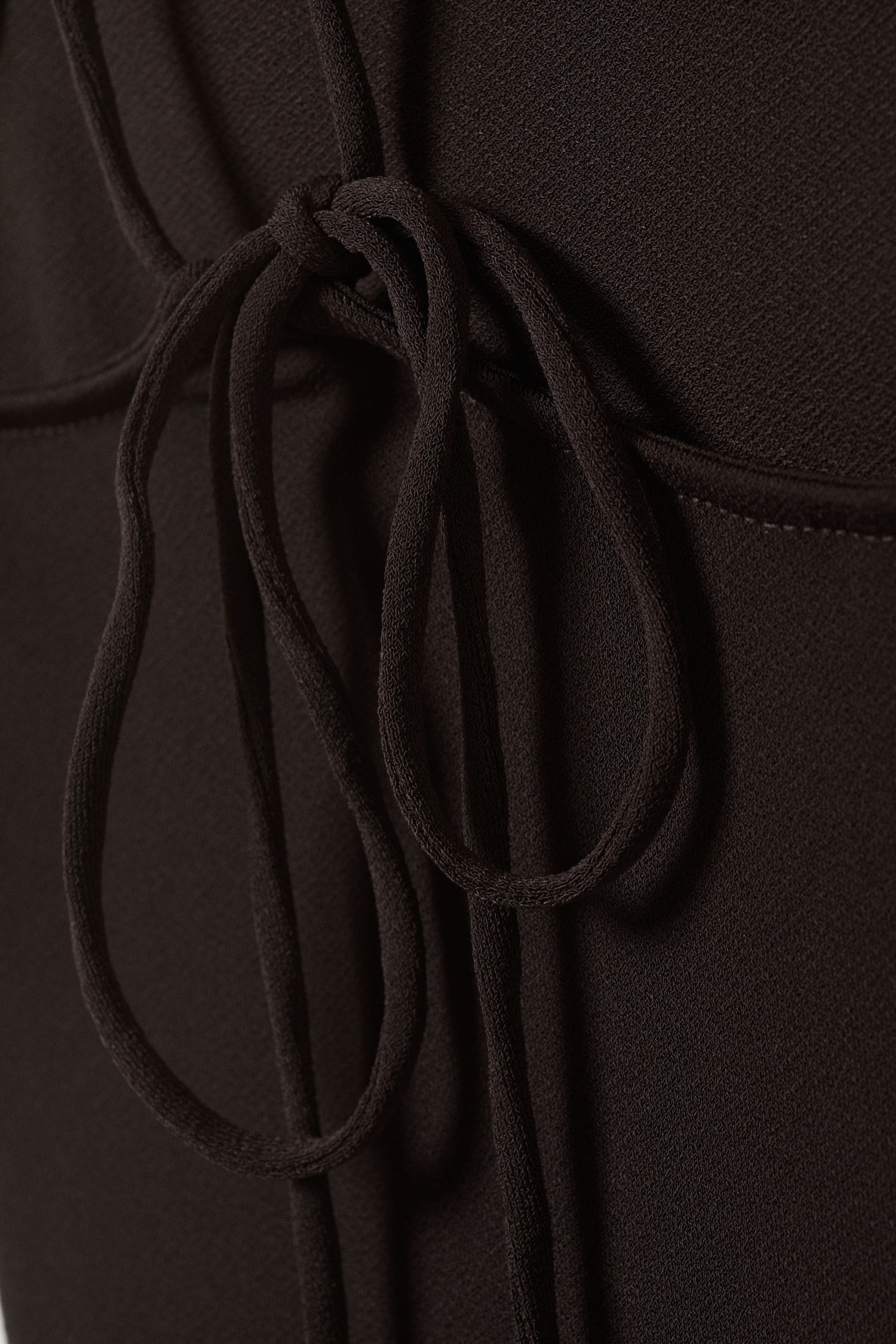 Dark Brown - Strappy Boat-Neck Jersey Tank Top - 6