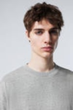 Light Grey - Great Boxy Heavyweight T-Shirt - 1