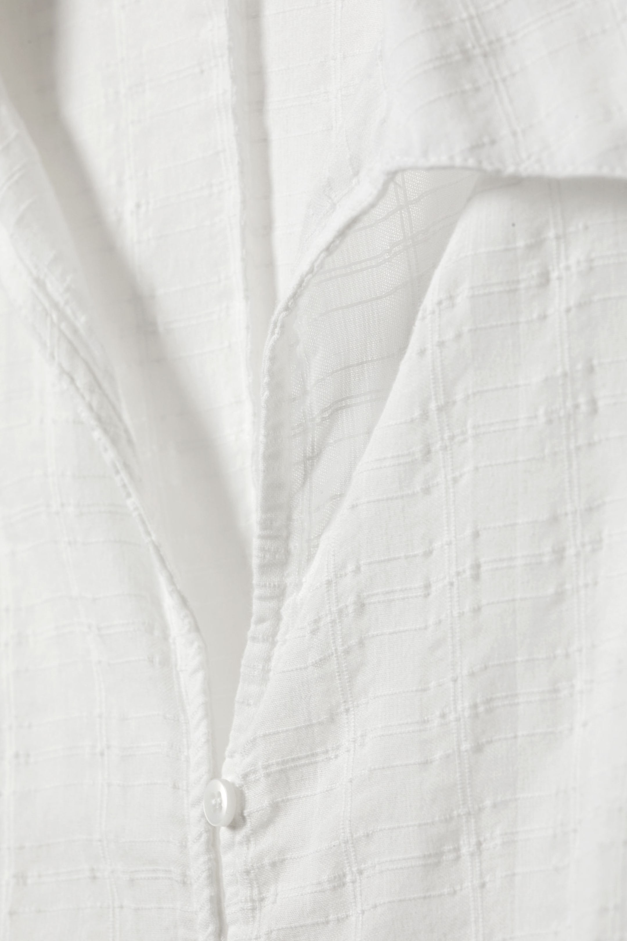 Weiß - Strukturierte Bluse mit schmaler Passform - 2