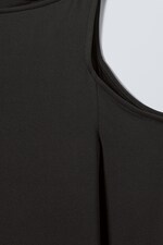 Black - Remi Shoulder Cut Out Top - 1