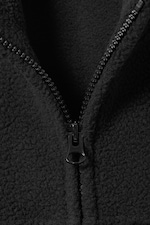 Black - Fleece Zip Jacket - 1