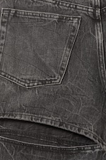 Schwarzer Cut - Weit geschnittene Jeans mit niedriger Taille - 1