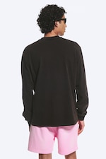 Schwarz - Lässiges Longsleeve mit Grafikdruck - 3