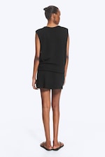 Black - Tanktop mit Raffungen - 3