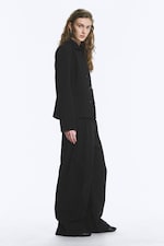 Black - Loose Fit Washed Ripstop Trousers - 2