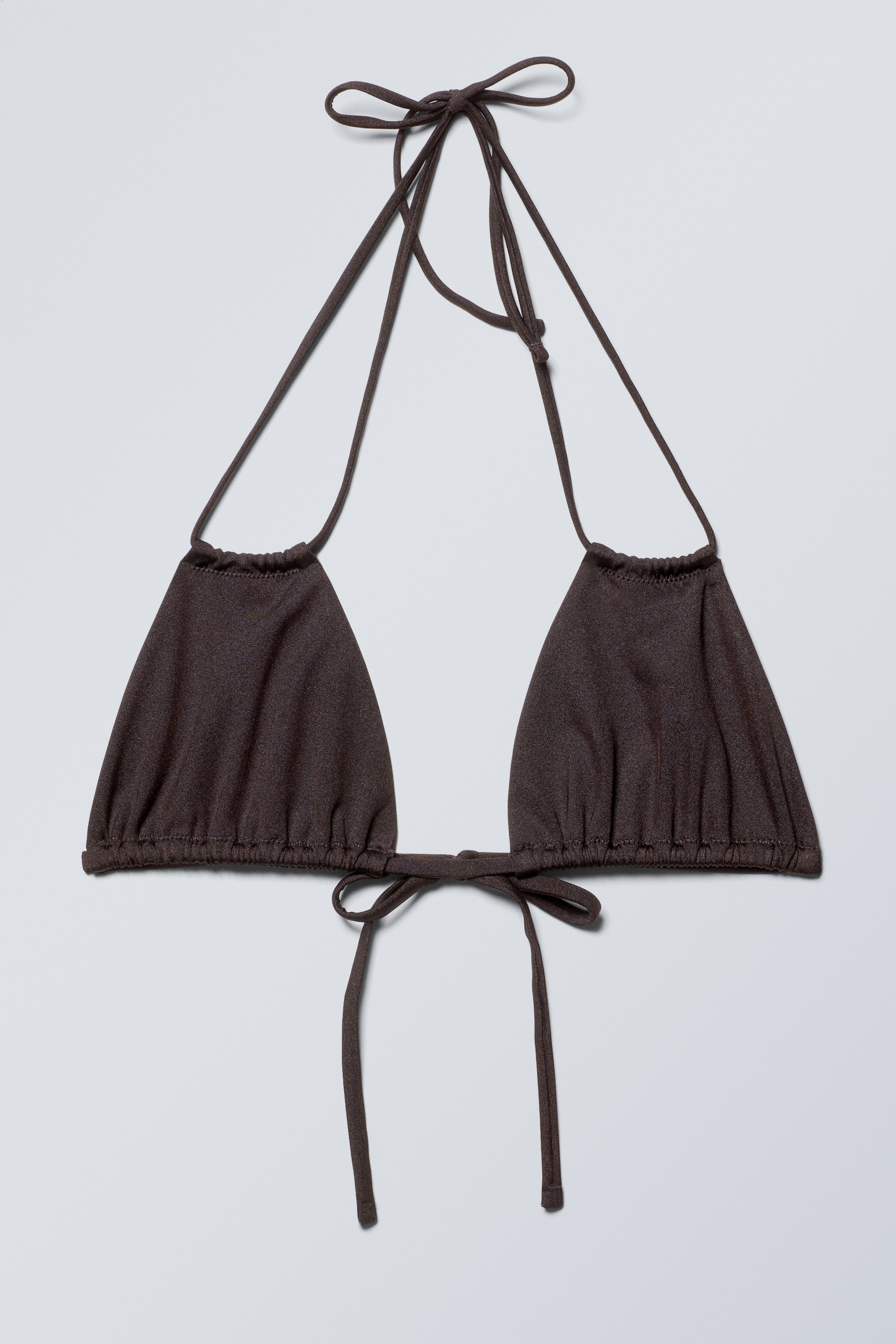 Größeres Bild ansehen: Bikinioberteil "Breeze" zum Binden - Dunkelbraun - Ladies | H&M DE 1