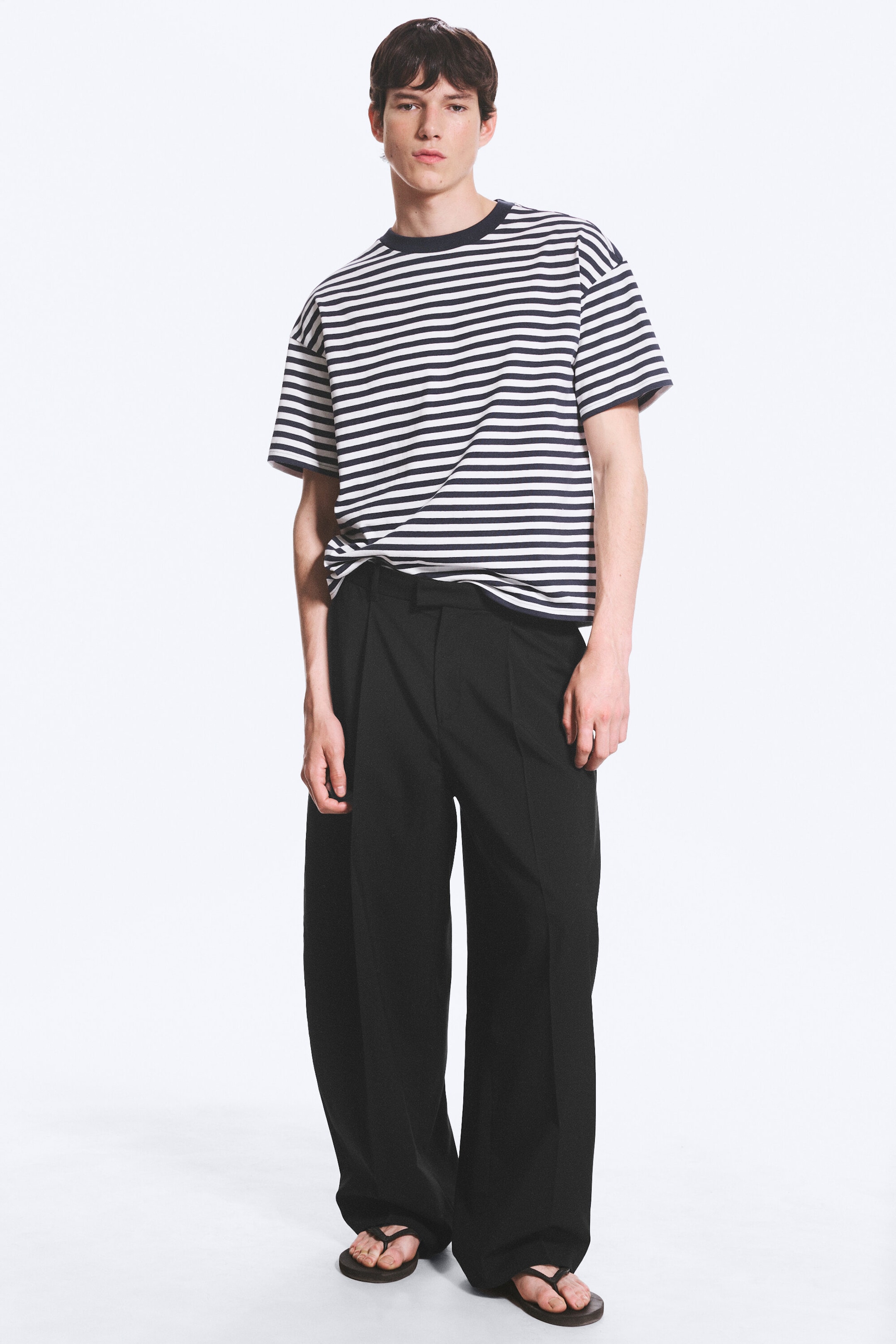 Zwart - Felix Barrel Trousers - 1