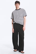 Zwart - Felix Barrel Trousers - 0