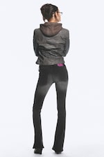 Destroyed Black - Schwarz - BOOTY BEI LOW WAIST SKINNY BOOTCUT JEANS - 4