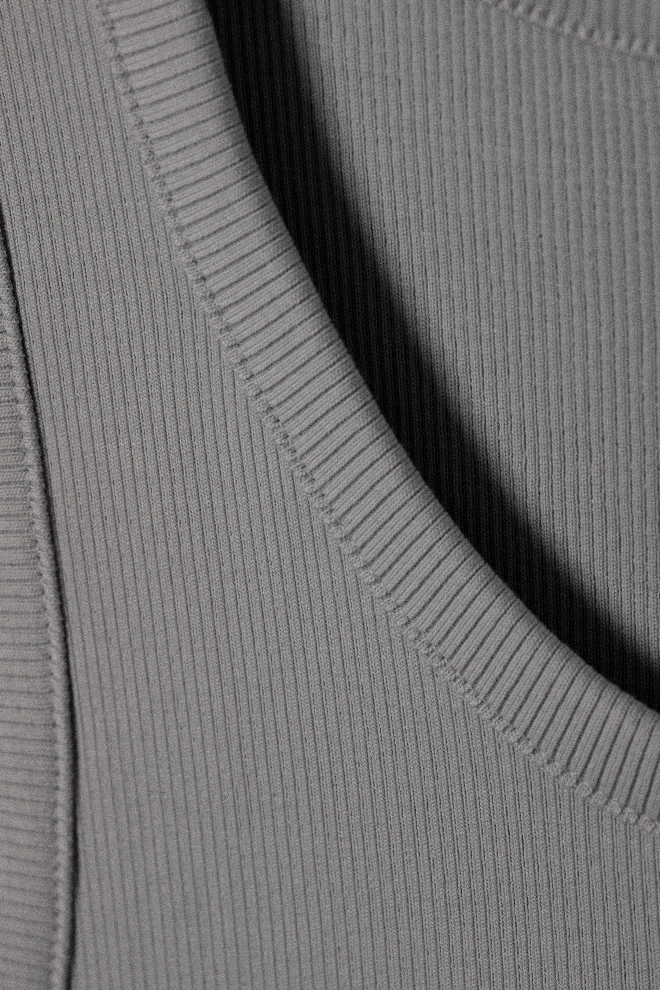 Gris clair - Débardeur côtelé classique - 2