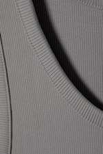 Gris clair - Débardeur côtelé classique - 2