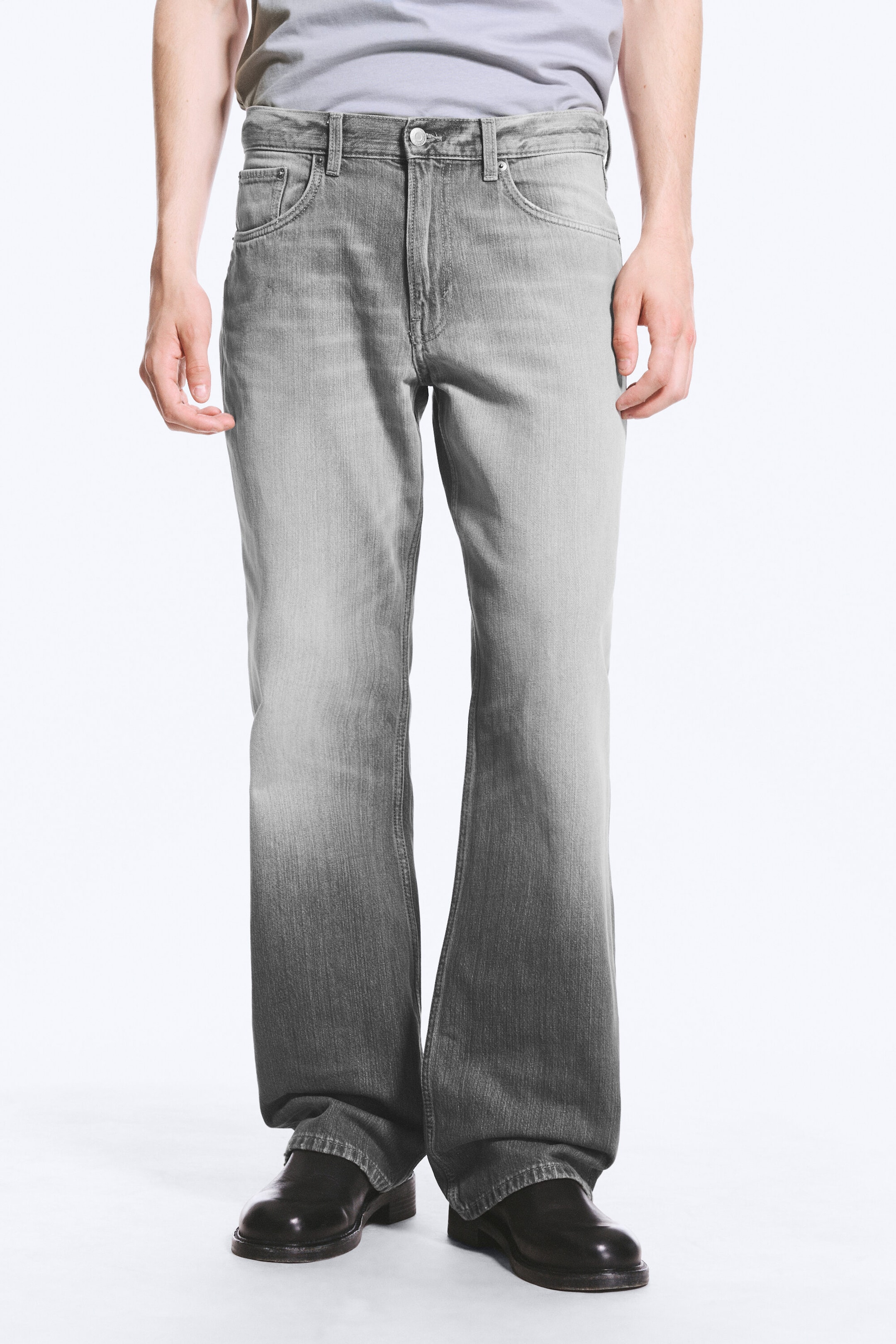 Complex Grey - Mercury Mid Rise Relaxed Bootcut Jeans - 2